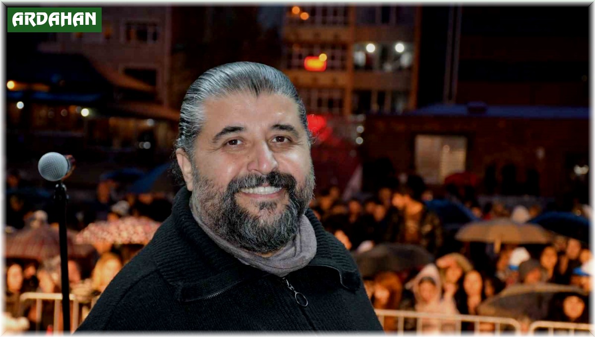 Ardahan'da sağanak yağışa rağmen Mustafa Özarslan coşkusu