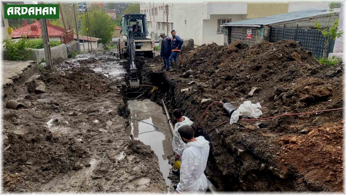 Ardahan'da şebeke iyileştirme çalışmaları sürüyor