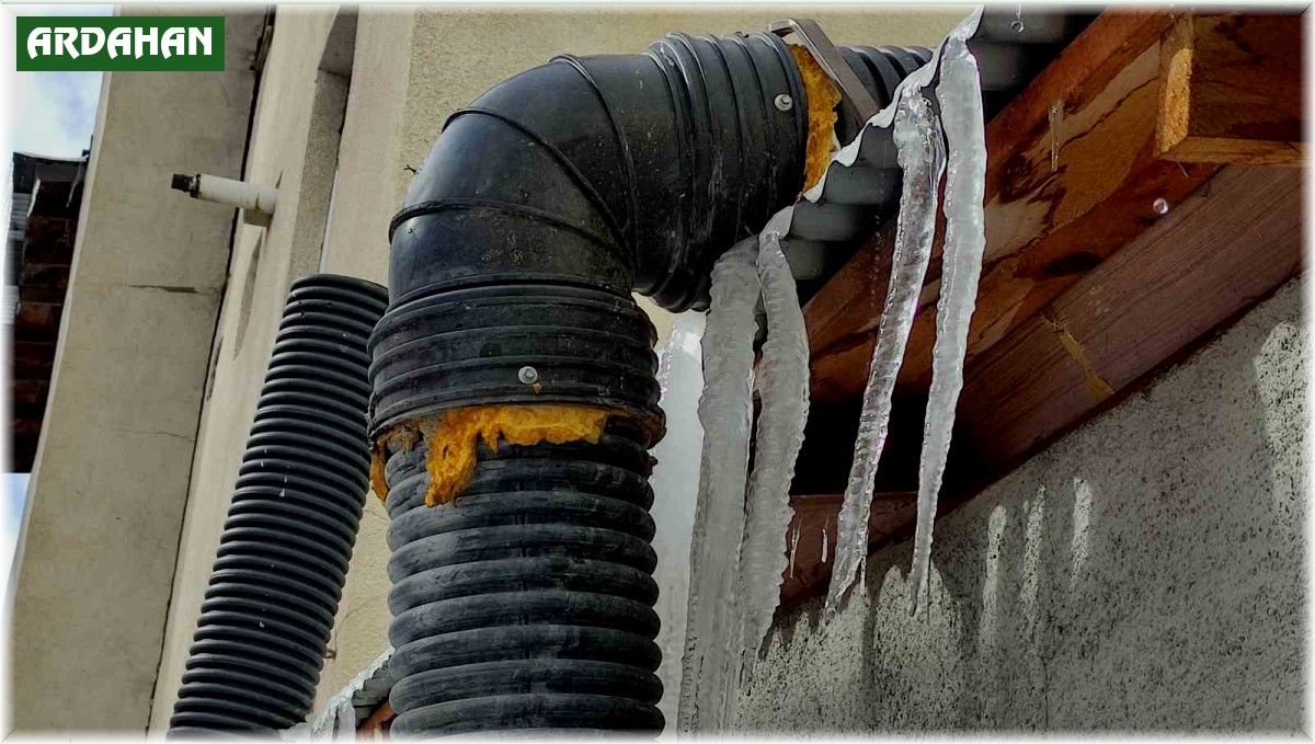 Ardahan'da soğuk hava etkili oldu: Göle eksi 16