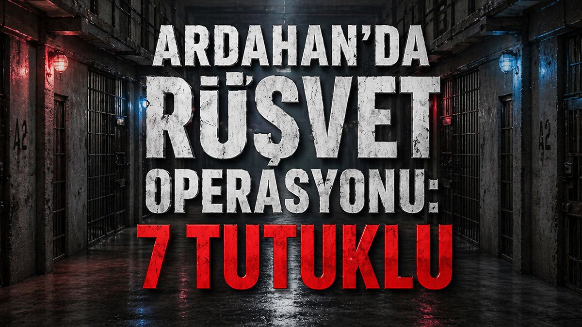 Ardahan merkezli rüşvet operasyonunda cezaevi müdürü dahil 7 kişi tutuklandı