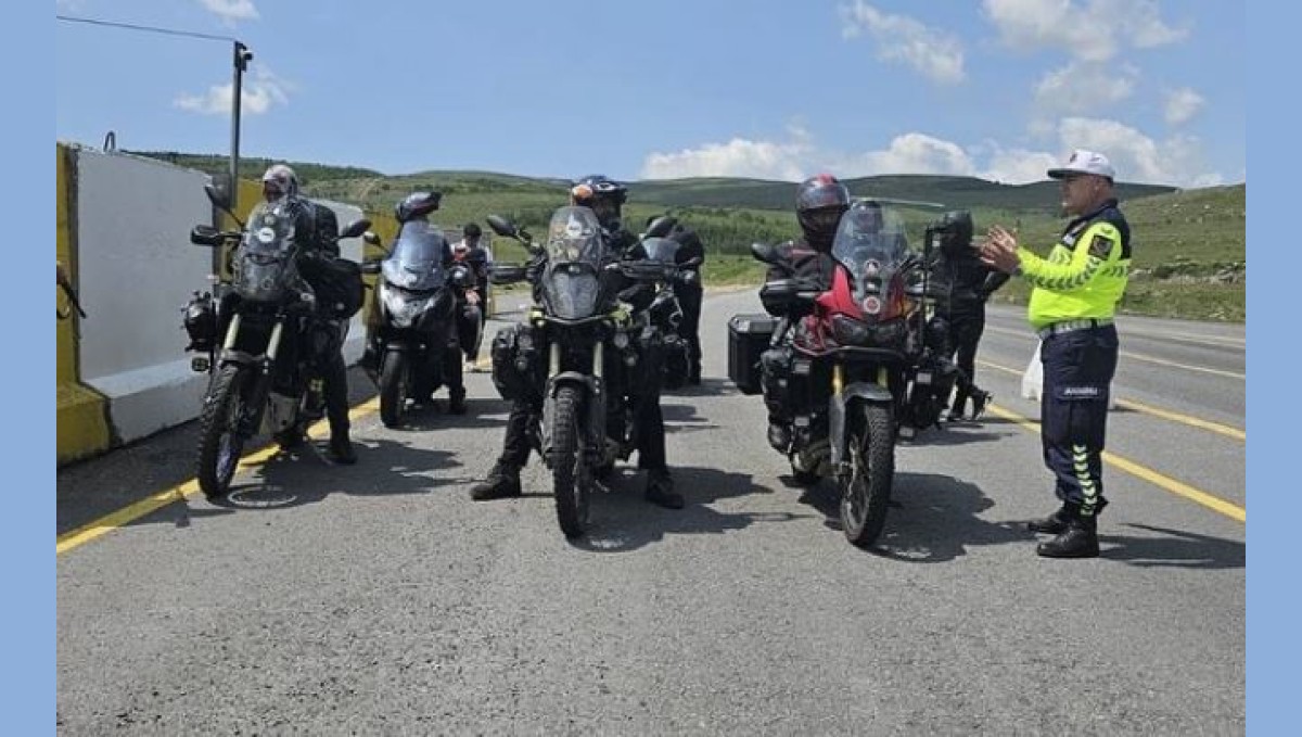 Ardahan motosiklet sürücülerine yönelik denetim yapıldı