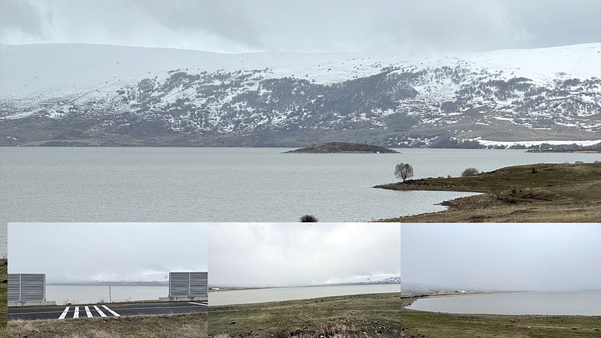 Ardahan’da Aktaş Gölü’nde buzlar çözüldü, göl yüzeyi tamamen açıldı