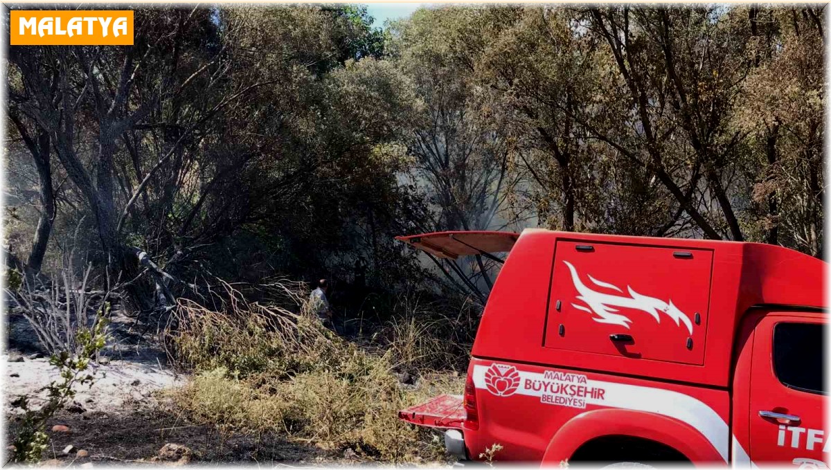 Arguvan'da bahçe yangını