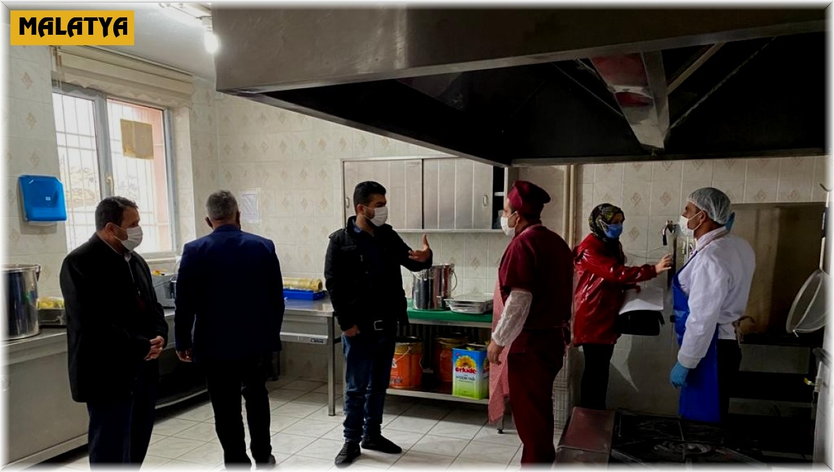 Arguvan'da okul kantinleri ve yemekhanelerine denetim