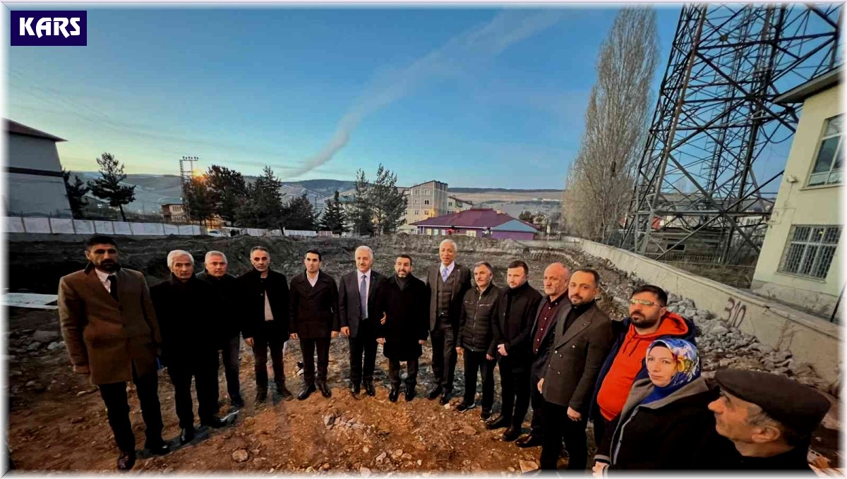 Arslan ve Kılıç, Sarıkamış Kütüphane İnşaatını İnceledi