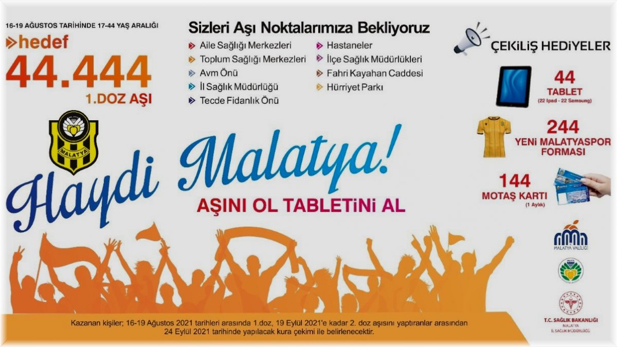 Aşı ol hediyeyi kap