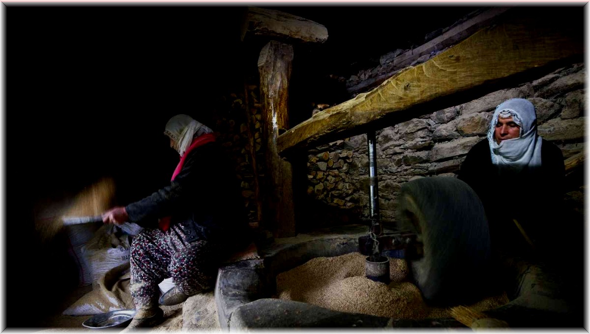 Asırlık değirmende çeltik öğütüp geçimlerini sağlıyorlar