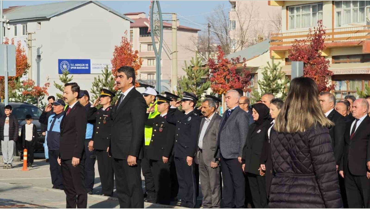 Aşkale'de 10 Kasım'da Atatürk, saygı ve özlemle anıldı
