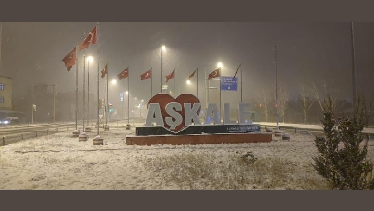 Aşkale'de bir günde 4 mevsim
