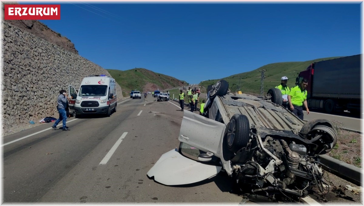 Aşkale'de feci kaza: 1 ölü, 7 yaralı