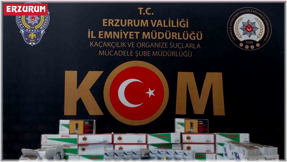 Aşkale'de kaçak sigara operasyonu