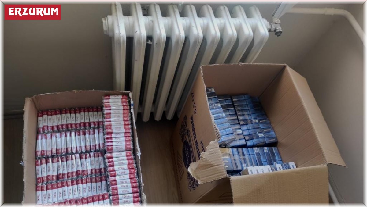 Aşkale'de kaçak sigara operasyonu