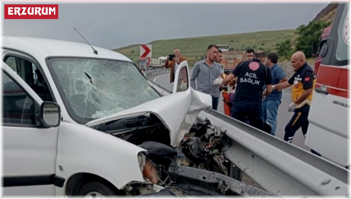 Aşkale'de zincirleme trafik kazası: 4 yaralı