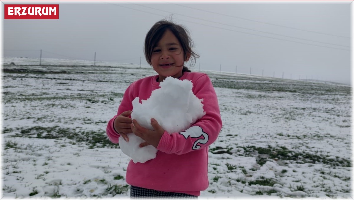 Aşkale'ye kış geri geldi