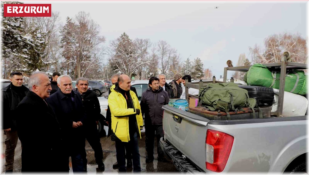Atatürk Üniversitesi depremzedelerin yanında