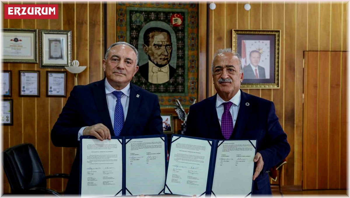 Atatürk Üniversitesi ile Azerbaycan Teknik Üniversitesi Arasında İş Birliği Protokolü İmzalandı