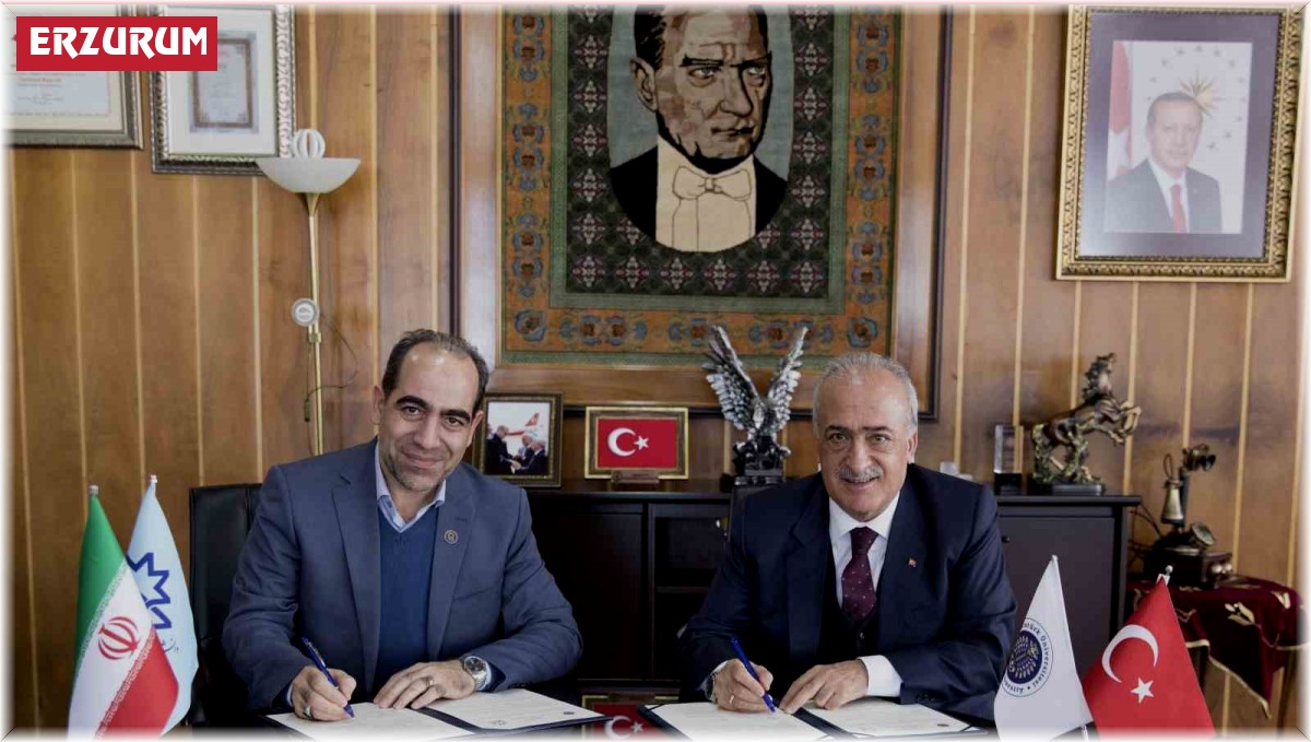 Atatürk Üniversitesi ile Sahand Teknoloji Üniversitesi arasında iş birliği protokolü imzalandı
