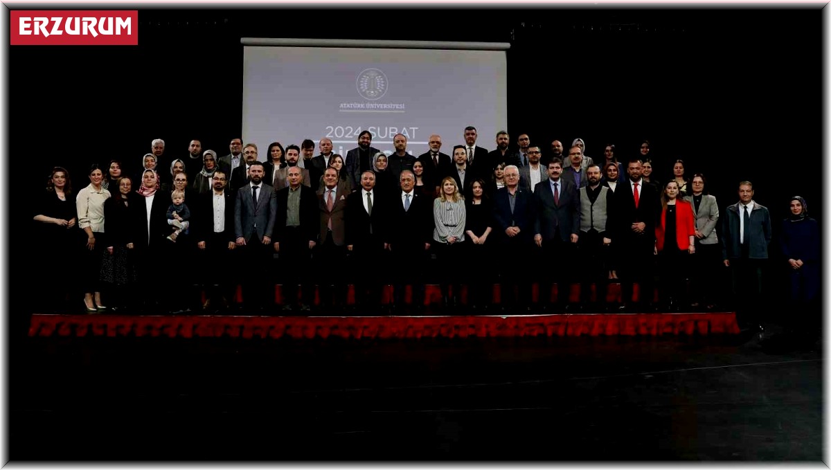 Atatürk Üniversitesi'nde bilimsel teşvik töreni