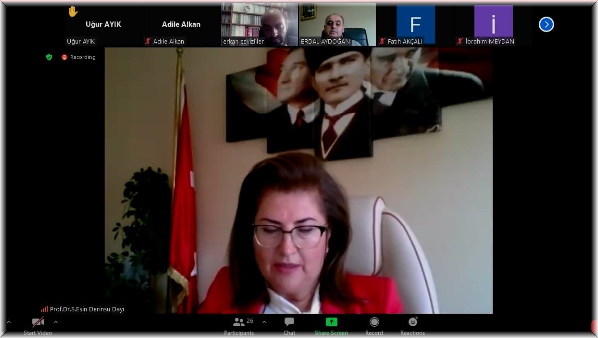 Atatürk Üniversitesi'nde 'Mustafa Kemal Atatürk' konulu panel düzenlendi