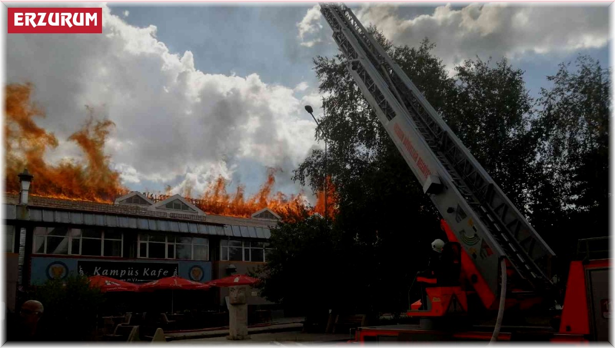 Atatürk Üniversitesi yemekhanesinde yangın