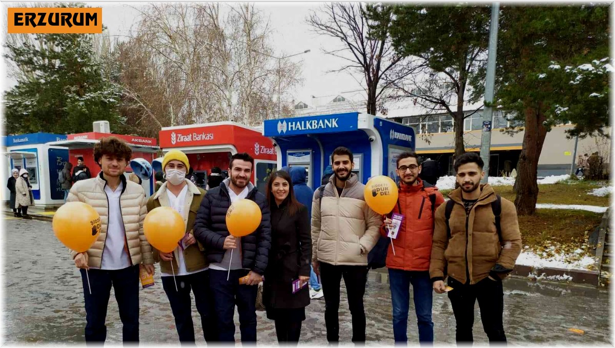 Atatürk Üniversitesinde 25 Kasım farkındalık etkinlikleri düzenlendi