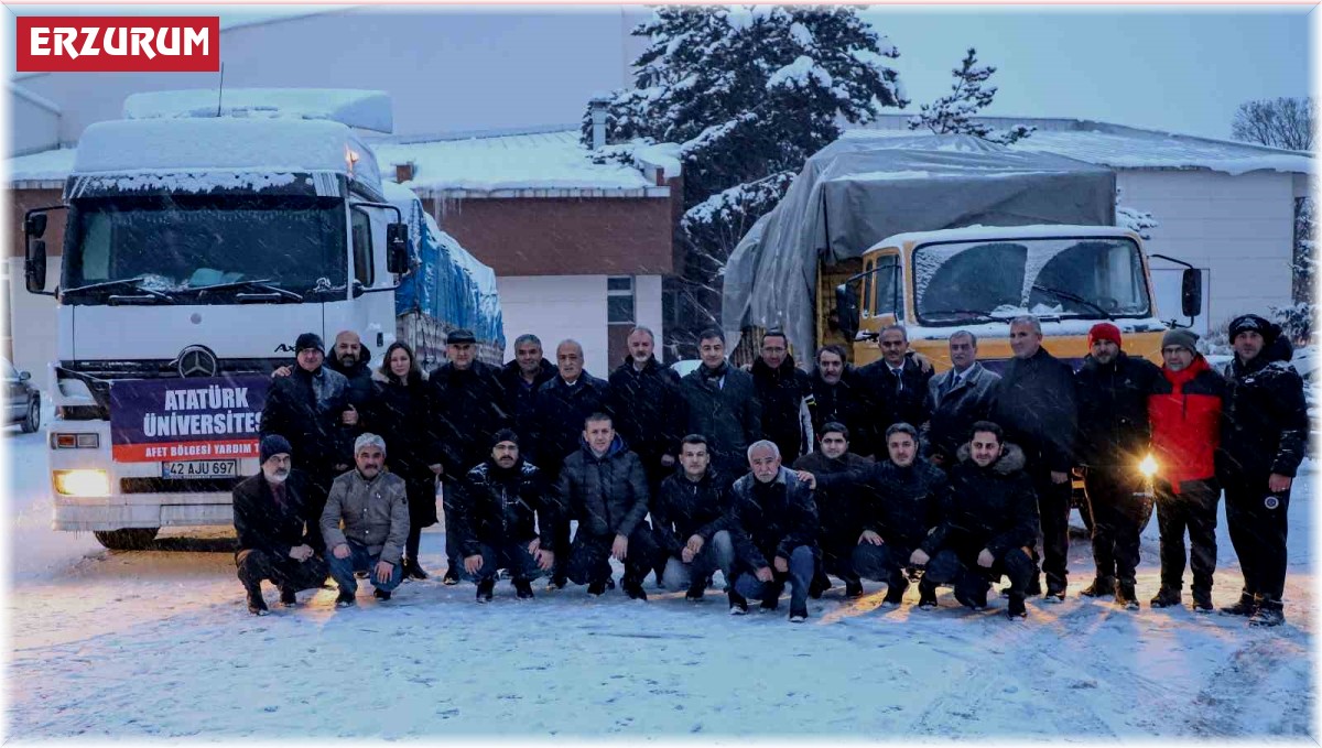 Atatürk Üniversitesinden yardım seferberliği