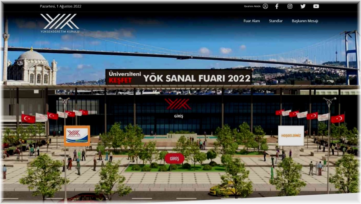 Atatürk Üniversitesinin de yer aldığı YÖK Sanal Fuarı başladı