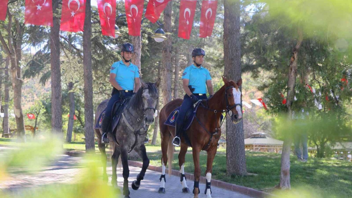 Atlı jandarma timlerinden piknik alanlarında denetim