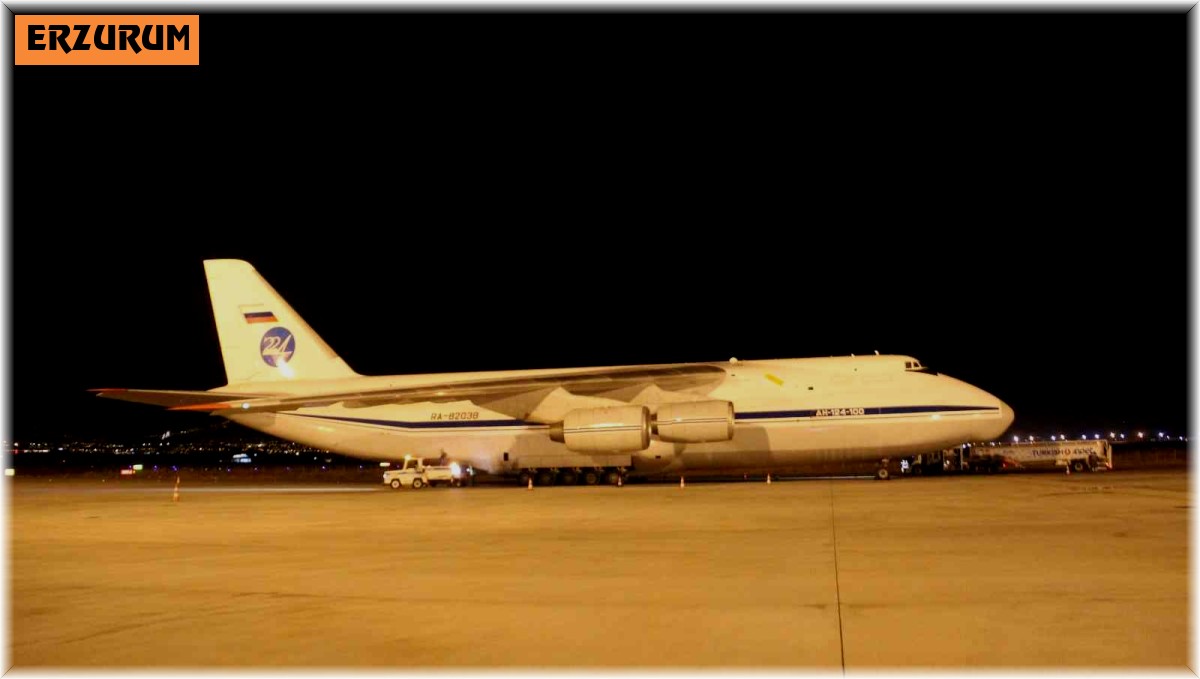 Avrupa'nın en büyük teleskobunun aynası dev kargo uçağıyla Erzurum'a getirildi