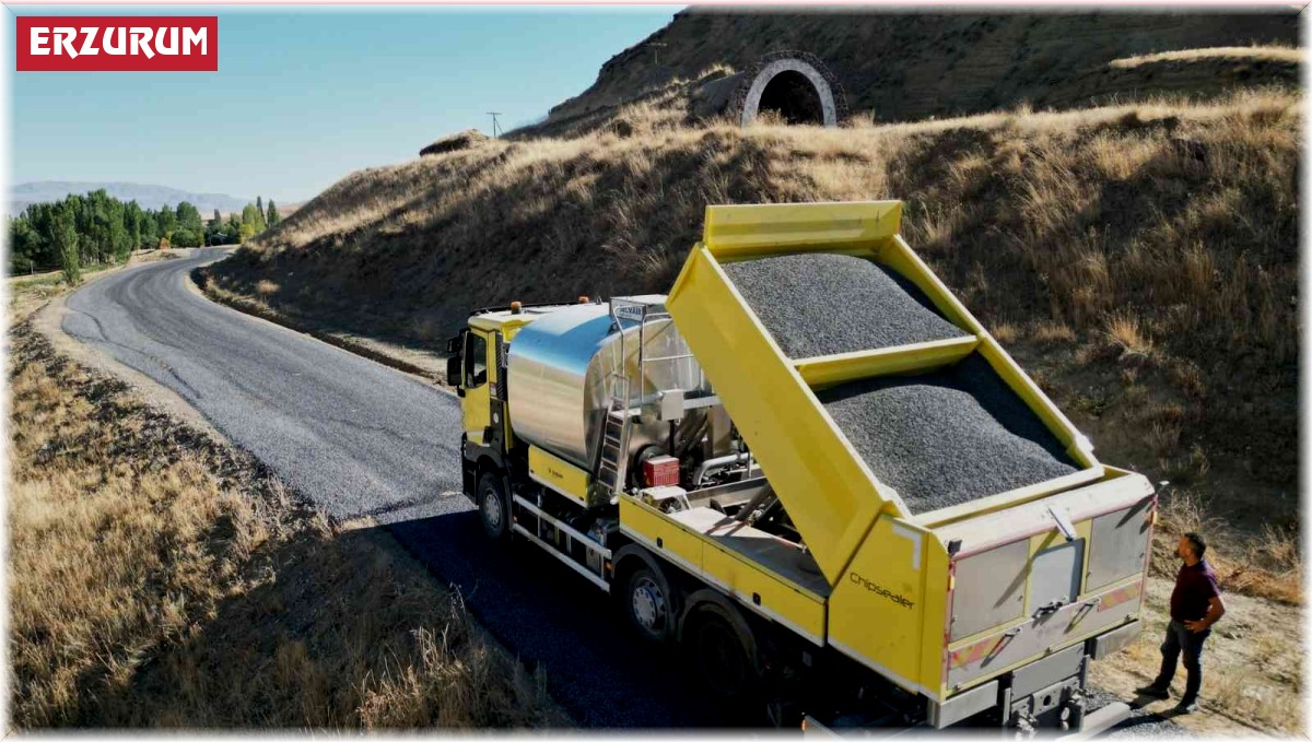 Avrupa'nın son teknoloji asfalt yol yapım makineleri Erzurum'da