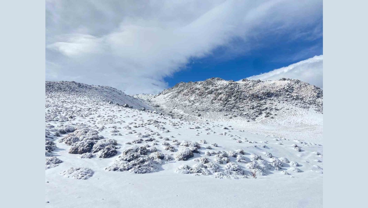 Aydınlar'da kar yağışı