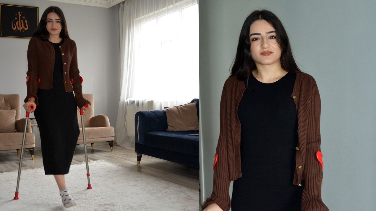 Bacağını kaybeden üniversite öğrencisi Şevin Balakan, protez bacakla yeniden yürüyüp okuluna dönmek istiyor