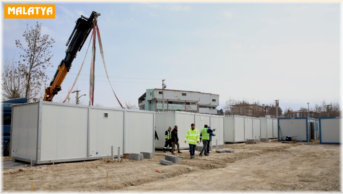 Bağcılar Belediyesi, Malatya'da konteyner kent kuruyor