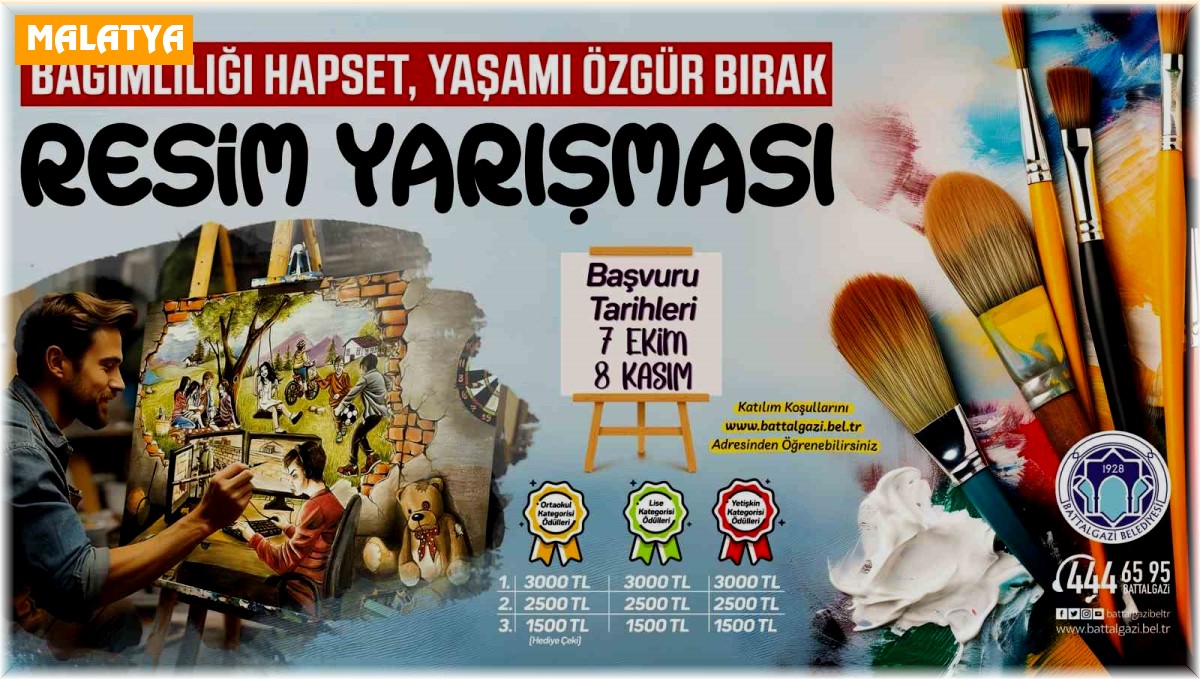 "Bağımlılığı hapset, yaşamı özgür bırak" resim yarışması başvuruları başladı