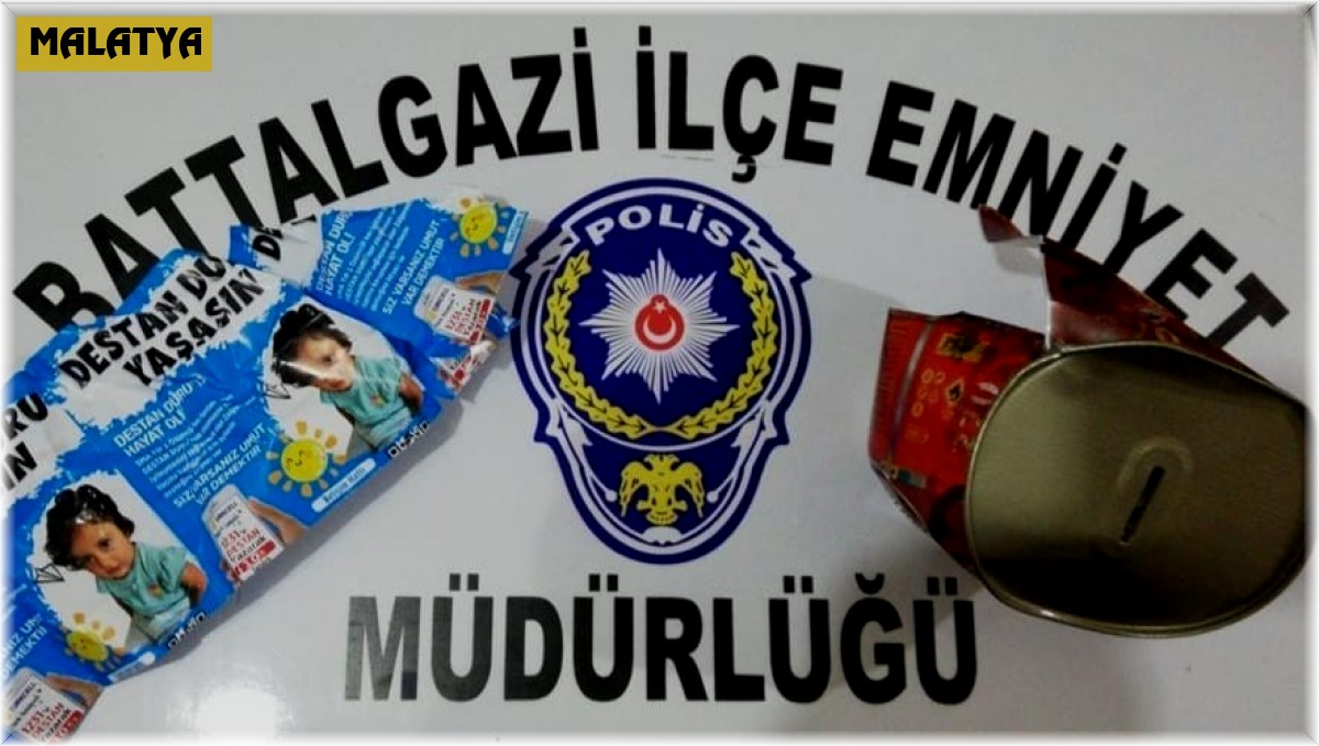 Bağış kumbarasını çalan 2 şüpheli yakalandı