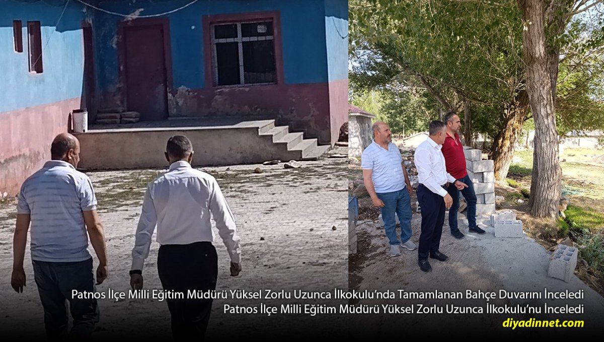 Bahçe Duvarı Tamamlandı: Patnos'ta Uzunca İlkokulu İçin Güvenlik Adımı