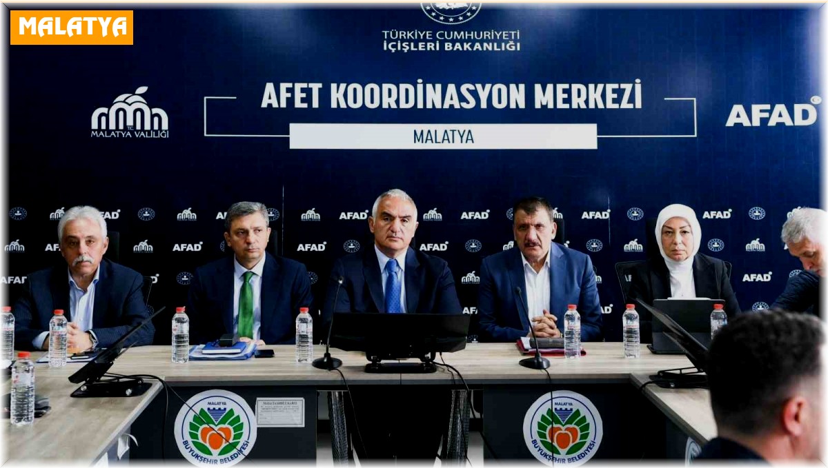 Bakan Ersoy, Malatya'da koordinasyon toplantısına katıldı