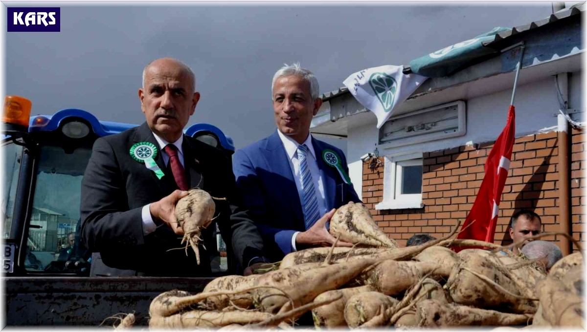 Bakan Kirişci, Şeker Fabrikası'nın 2022-2023 pancar alım kampanyasında müjdeyi verdi