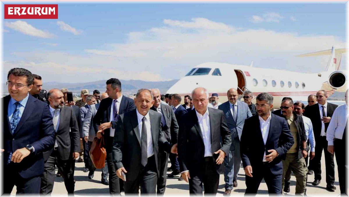 Bakan Özhaseki Erzurum'da