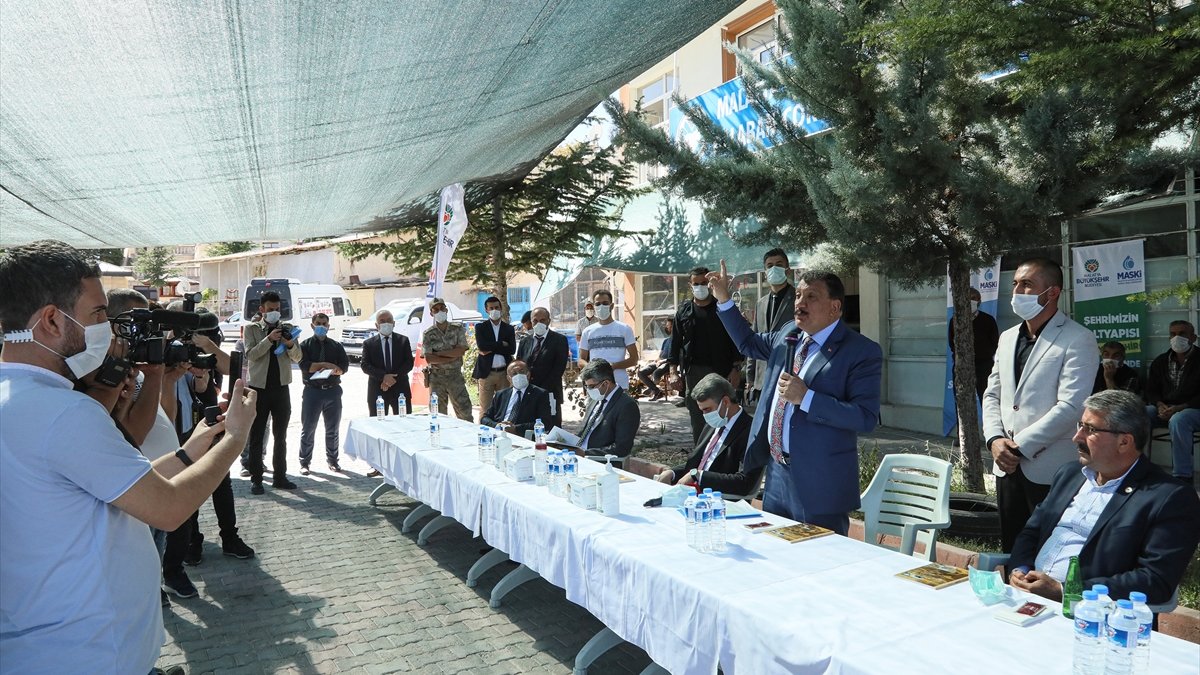 Balaban'da su deposu ile su ve kanalizasyon şebekesi inşaatının temeli atıldı