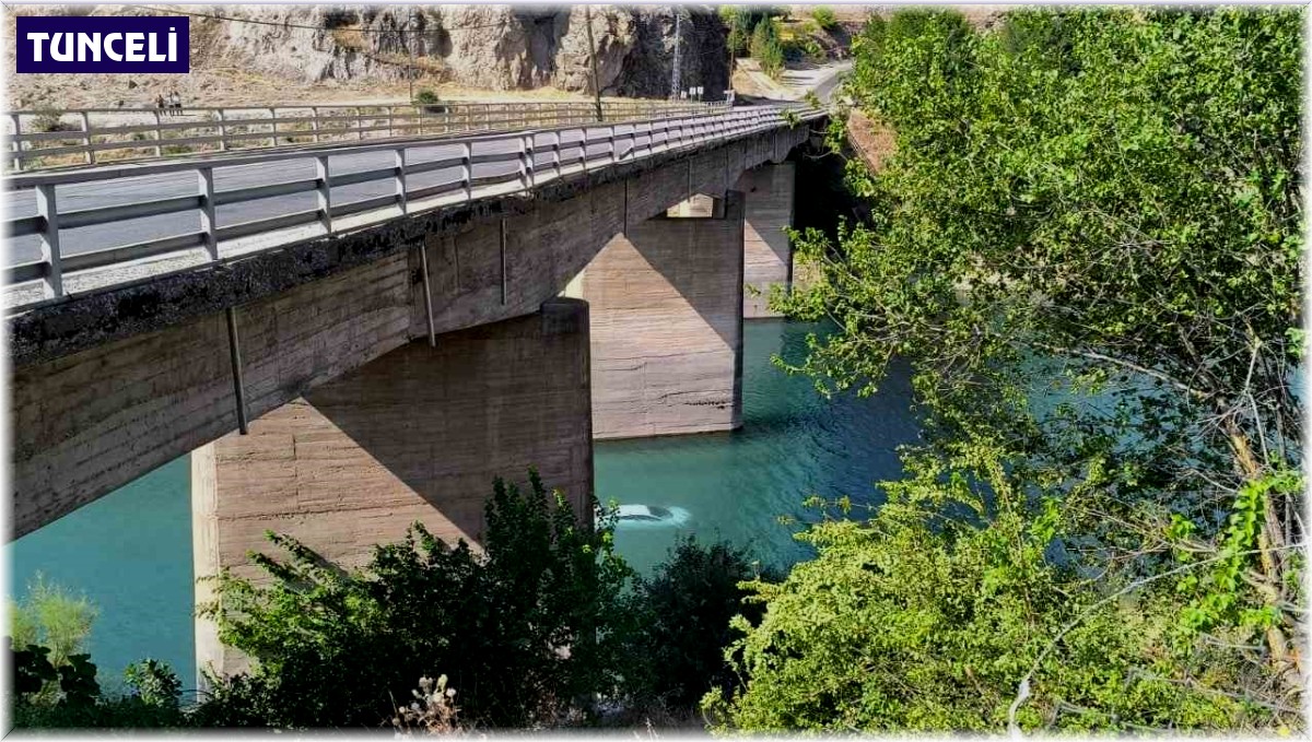 Baraj gölüne uçan araçtan inanılmaz kurtuluş