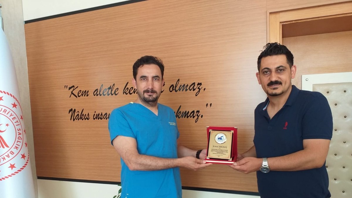 Başarılı doktora teşekkür belgesi