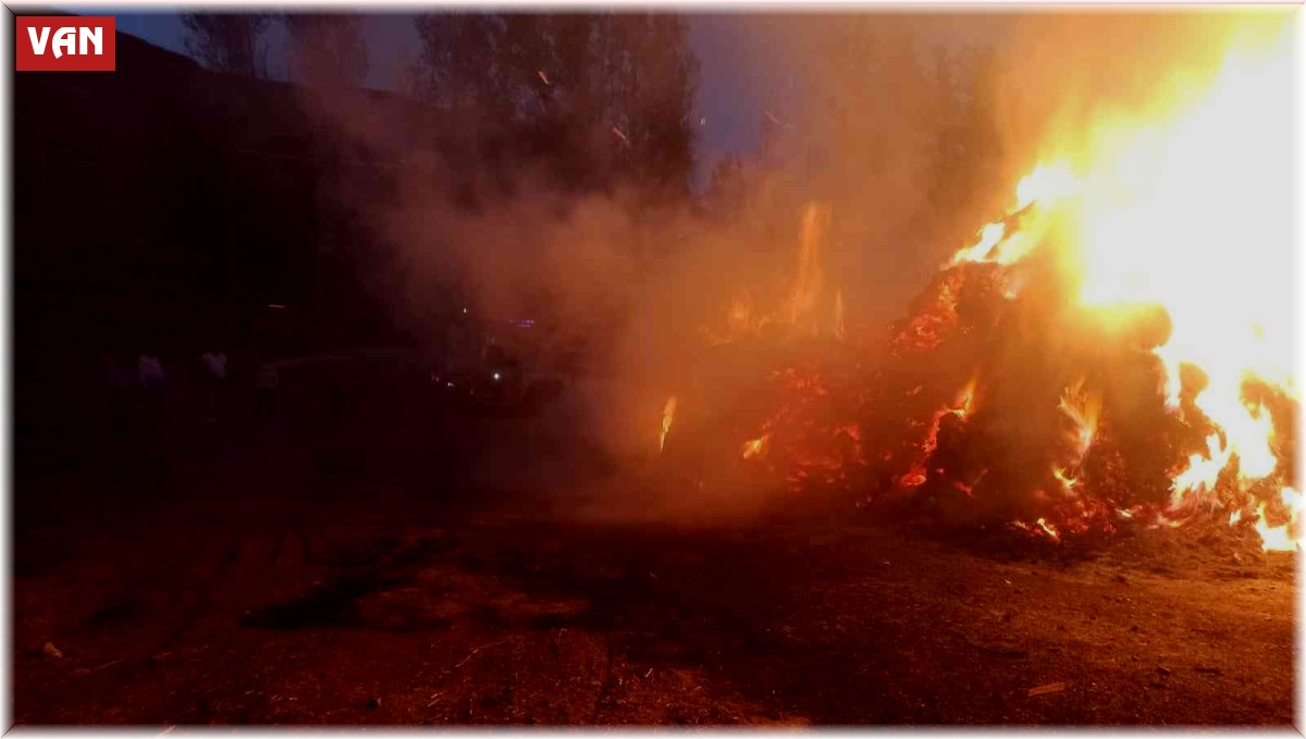 Başkale'de 5 bin bağ ot yandı