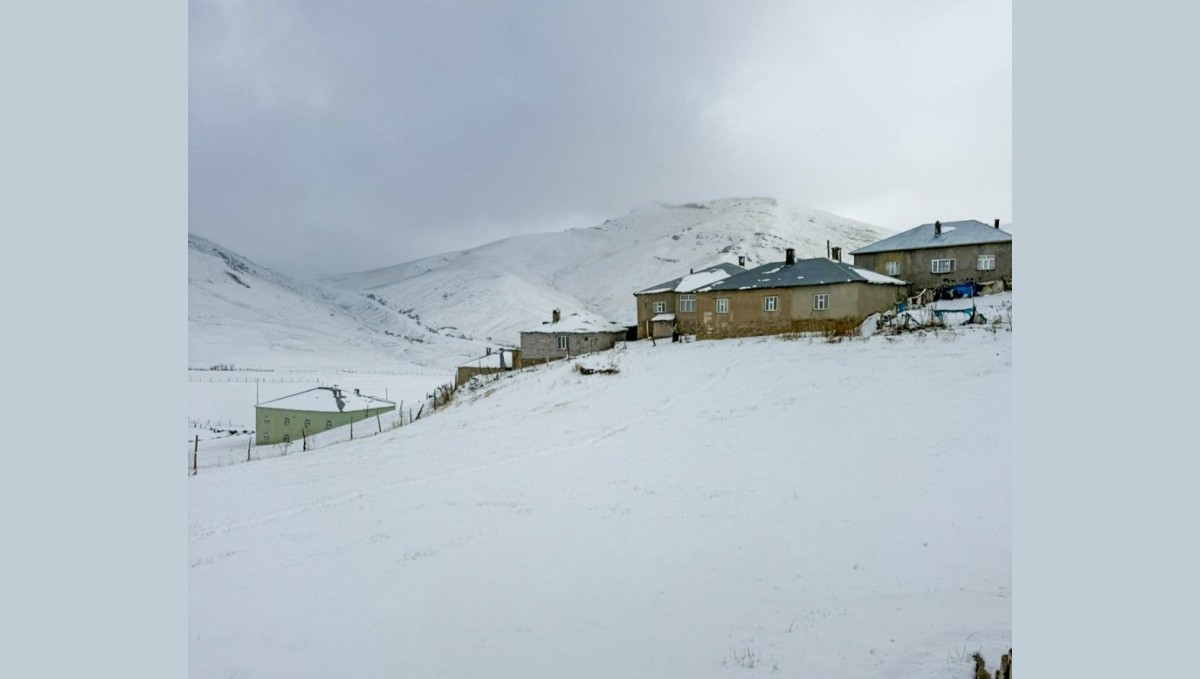 Başkale'de kar yağışı etkili oldu