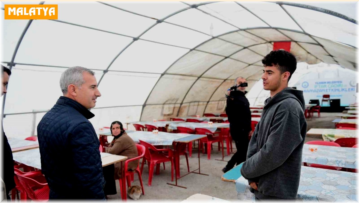 Başkan Çınar "İftar çadırlarında Ramazanın kardeşlik, paylaşma ve dayanışma ruhunu yaşıyoruz."
