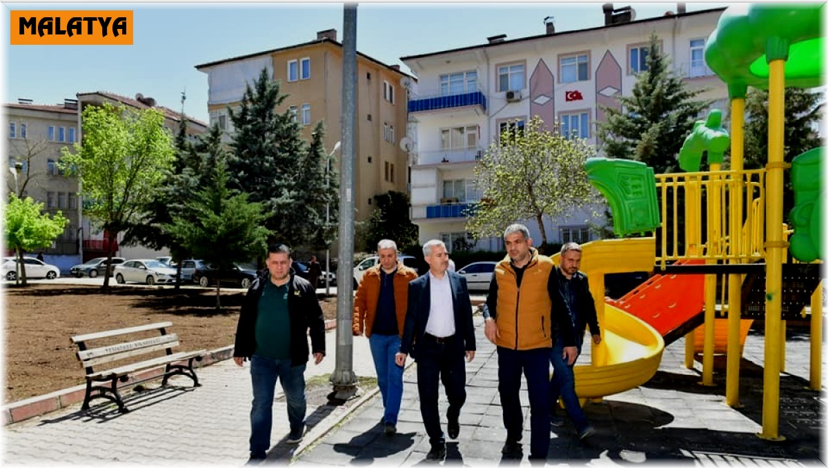 Başkan Çınar, parkta düzenleme ve yenileme çalışmasını inceledi