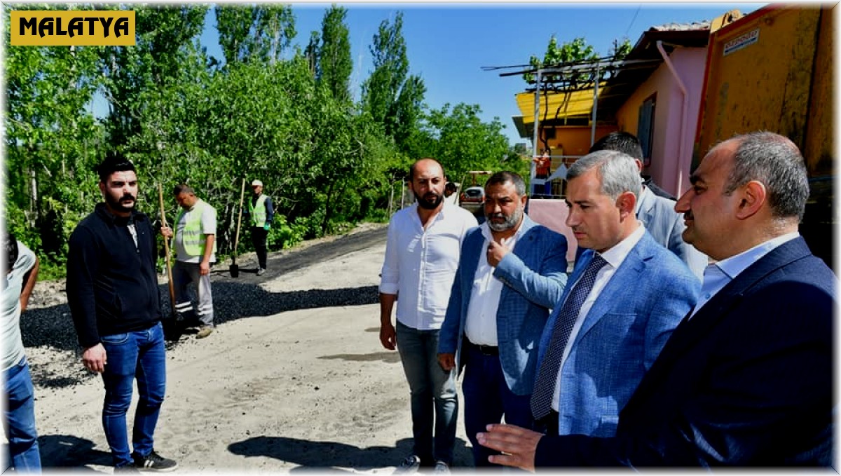 Başkan Çınar, yol yenileme çalışmalarını inceledi