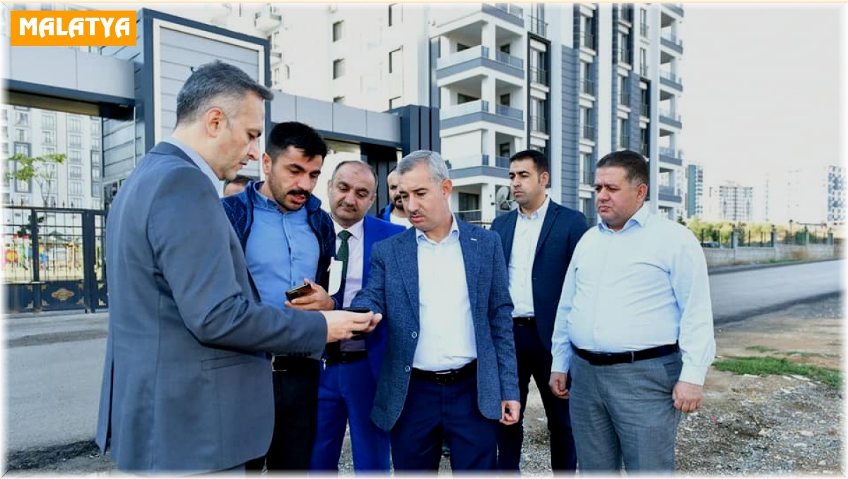 Başkan Çınar, yol yenileme ve düzenleme çalışmalarını inceledi