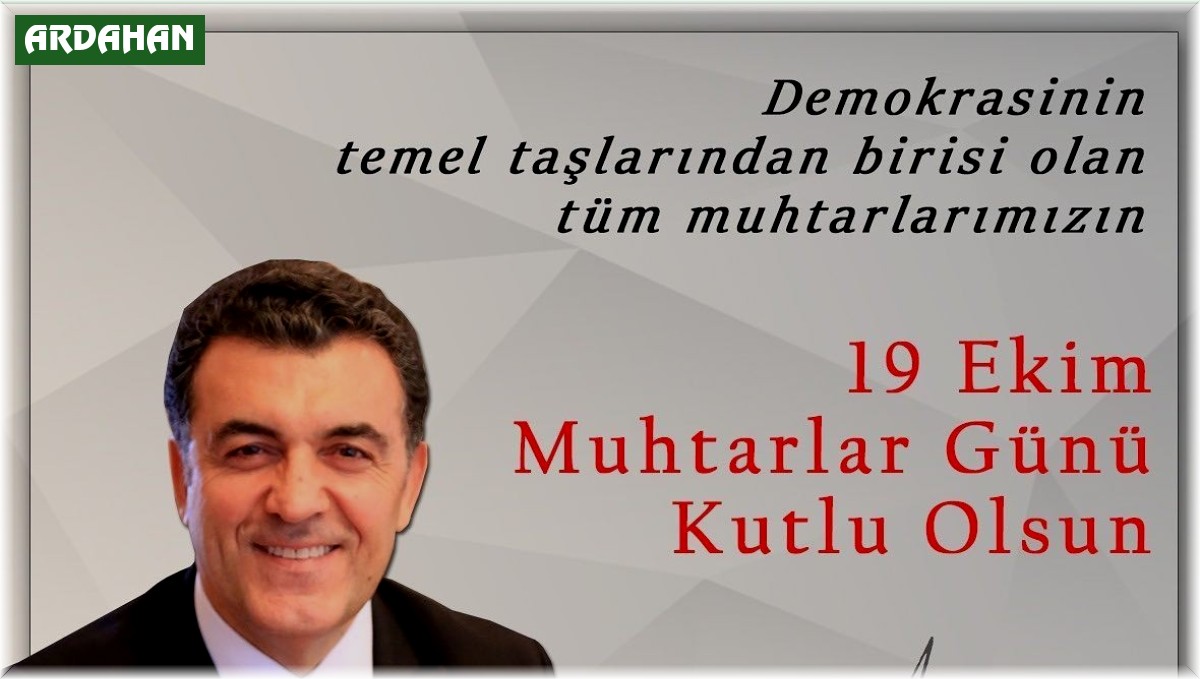 Başkan Demir'in 19 Ekim Muhtarlar Günü Mesajı