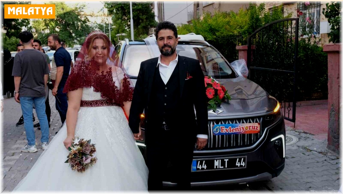 Başkan Gürkan'ın makam aracı TOGG gelin arabası oldu